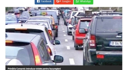 O primă urmare a ideii doamnei Firea de a taxa accesul mașinilor în București