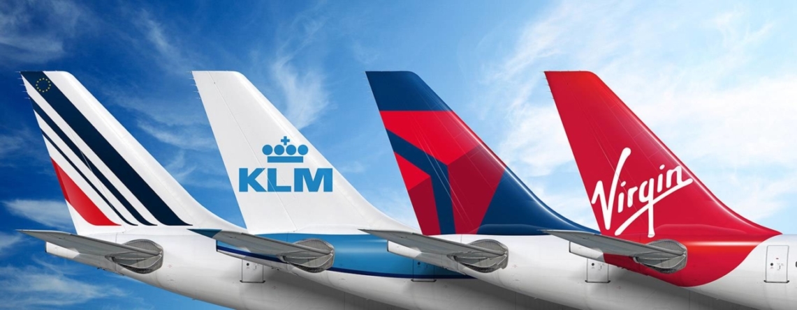 Megaalianță în transportul aerian. Parteneriat între Air France, KLM, Delta şi Virgin Atlantic