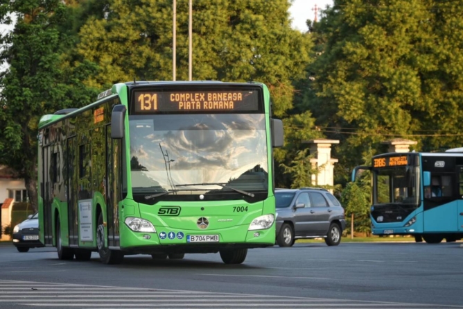 Primele opt autobuze hibrid Mercedes-Benz Citaro, de astăzi pe linia 131 din București