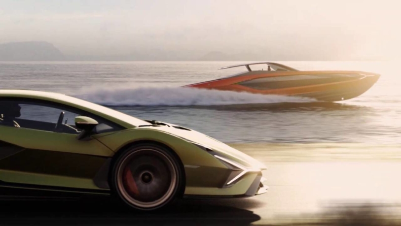 VIDEO: Tecnomar pentru Lamborghini 63, „fratele” marin al supercarului Sian