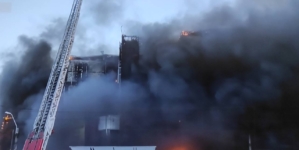 Incendiu puternic în București în zona 13 Septembrie
