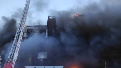 Incendiu puternic în București în zona 13 Septembrie