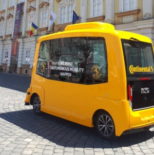 Continental a prezentat la Timișoara un robo-taxi electric autonom