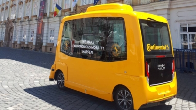 Continental a prezentat la Timișoara un robo-taxi electric autonom