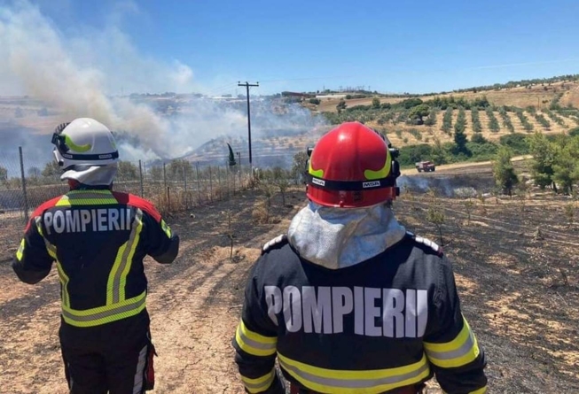 Incendii în Grecia. Pompierii români intervin la nord de Atena