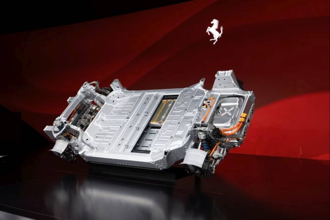 Viitorul Ferrari electric, dezvăluit parțial la Maranello