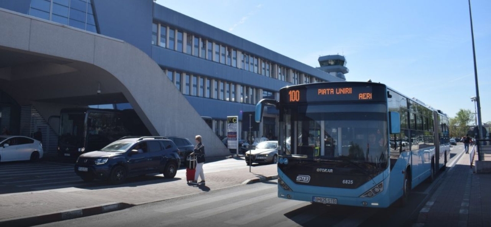 Autobuzele liniilor 100 și 442 vor opri doar la terminal „Plecări” al Aeroportului Henri Coandă din Otopeni