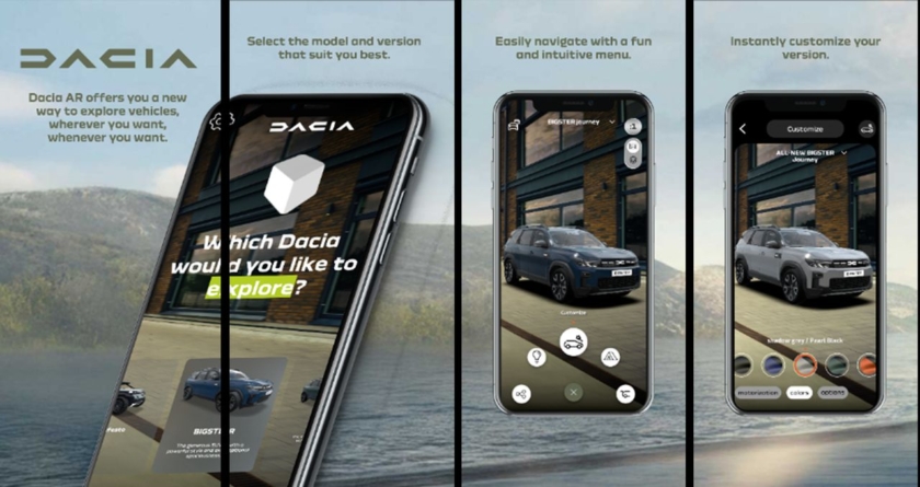 Dacia AR, aplicația de realitate augmentată a mărcii, actualizată cu noua gamă de modele