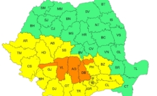 Final de săptămână cu coduri portocalii și galbene în jumătatea de sud a României. Iată zonele cele mai afectate