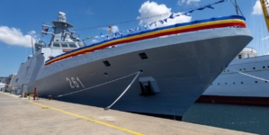 Drapelul României pe o nouă navă de război! Forțele Navale au o nouă corvetă în Marea Neagră, o achiziție de 265 mil. euro