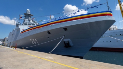 Drapelul României pe o nouă navă de război! Forțele Navale au o nouă corvetă în Marea Neagră, o achiziție de 265 mil. euro